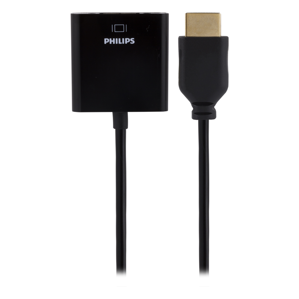 Philips HDMI to VGA Adapter, Black