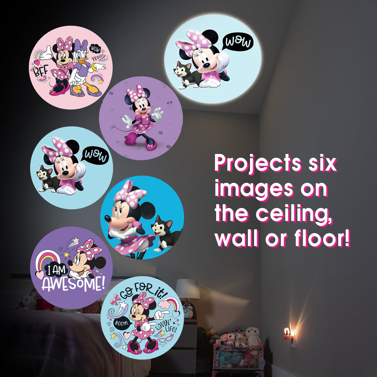 Disney Projectables Disney Minnie Mouse LED Kids Night Light