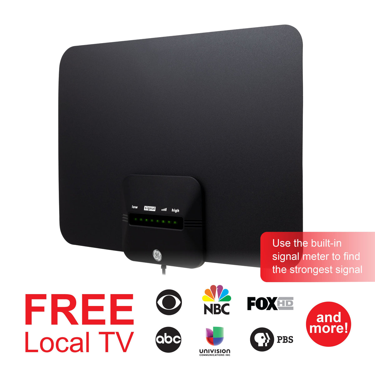UltraPro™ Ultra Edge Amplified HD Antenna with Signal Finder