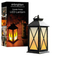 Enbrighten Candle Flicker LED Lantern. Black