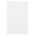 Power Gear Single Blank Oversized Wall Plate Cover, White