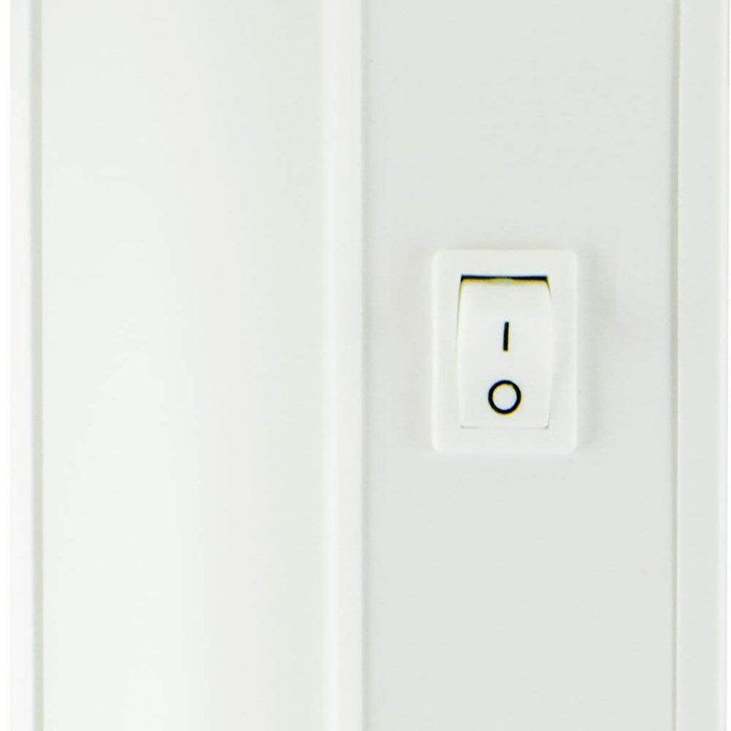 Enbrighten 12 in. Direct Wire LED Under Cabinet Light Fixture, White
