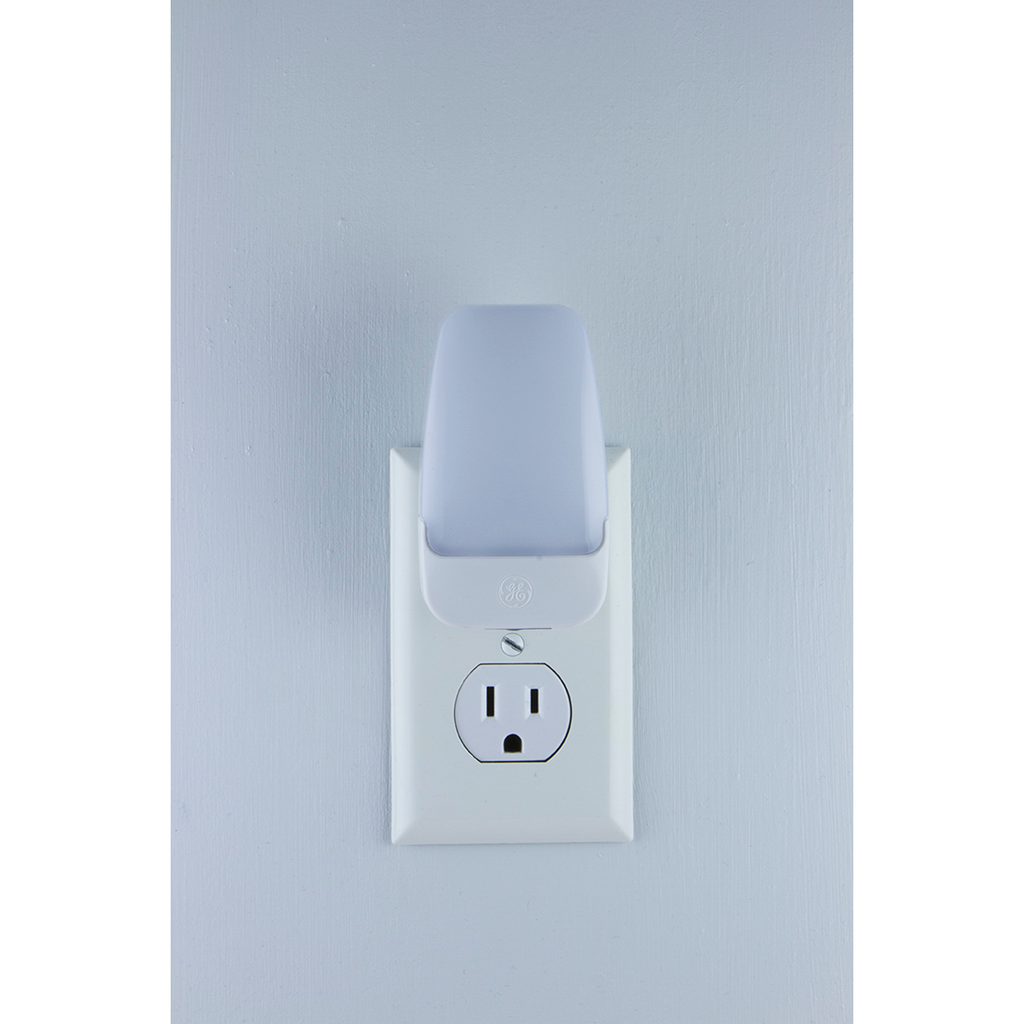GE Light Sensing LED Night Light, 2 Pack, White