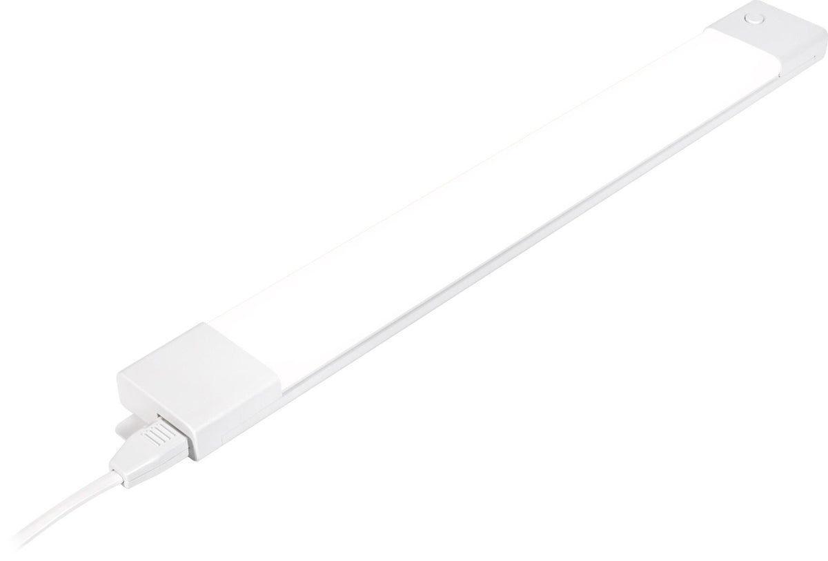 UltraPro 18in. Plug-in Color-Select LED WiFi Smart Light Fixture, White