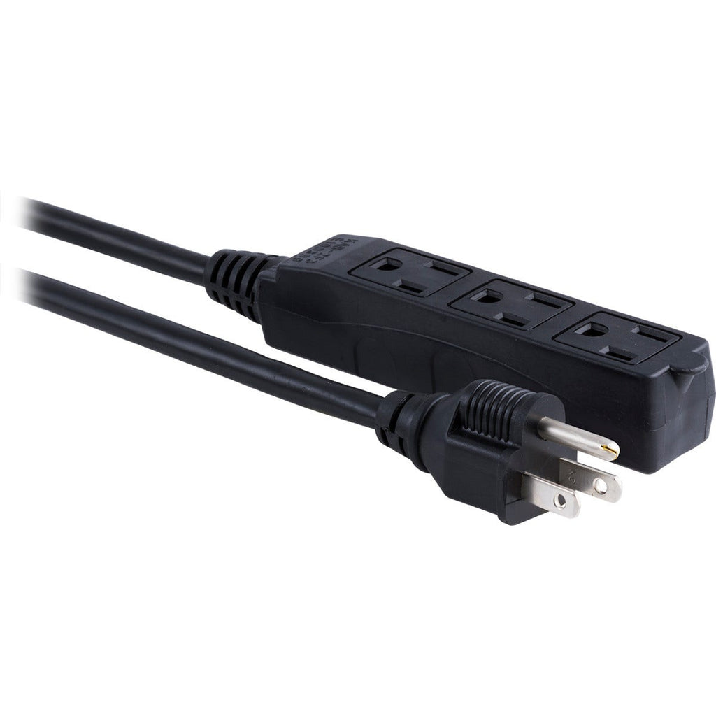 UltraPro 3-Outlet 25ft. Heavy Duty Outdoor Extension Cord, Black