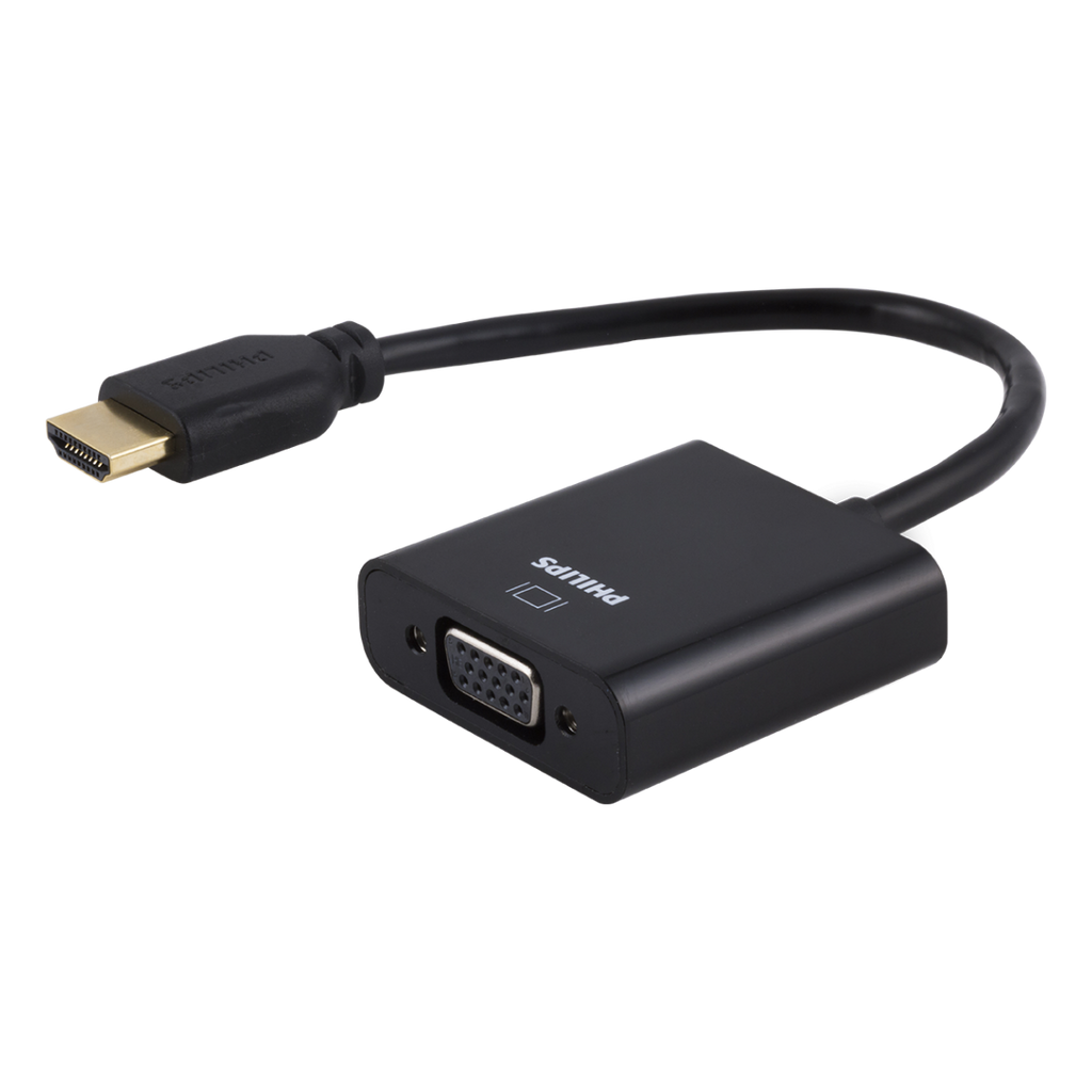 Philips HDMI to VGA Adapter, Black