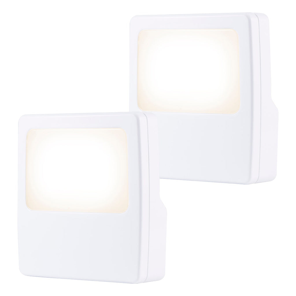 GE Always On LED Night Lights, 2 Pack, White