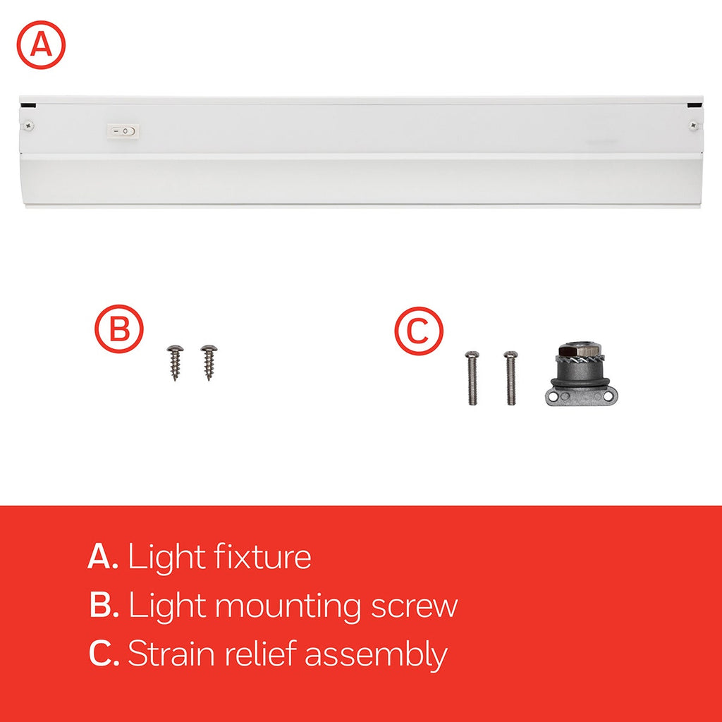UltraPro 12in. On/Off Direct Wire LED Light Fixture