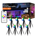 Enbrighten WiFi VIBE Color-Changing Eternity Landscape Lights, 8 Lights, 33ft. Black Cord