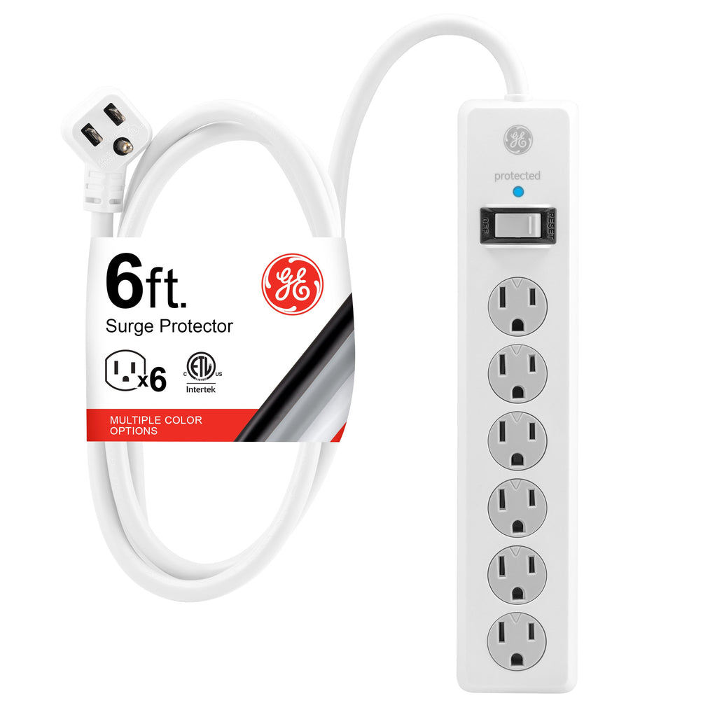 GE-branded 6-Outlet Surge Protector