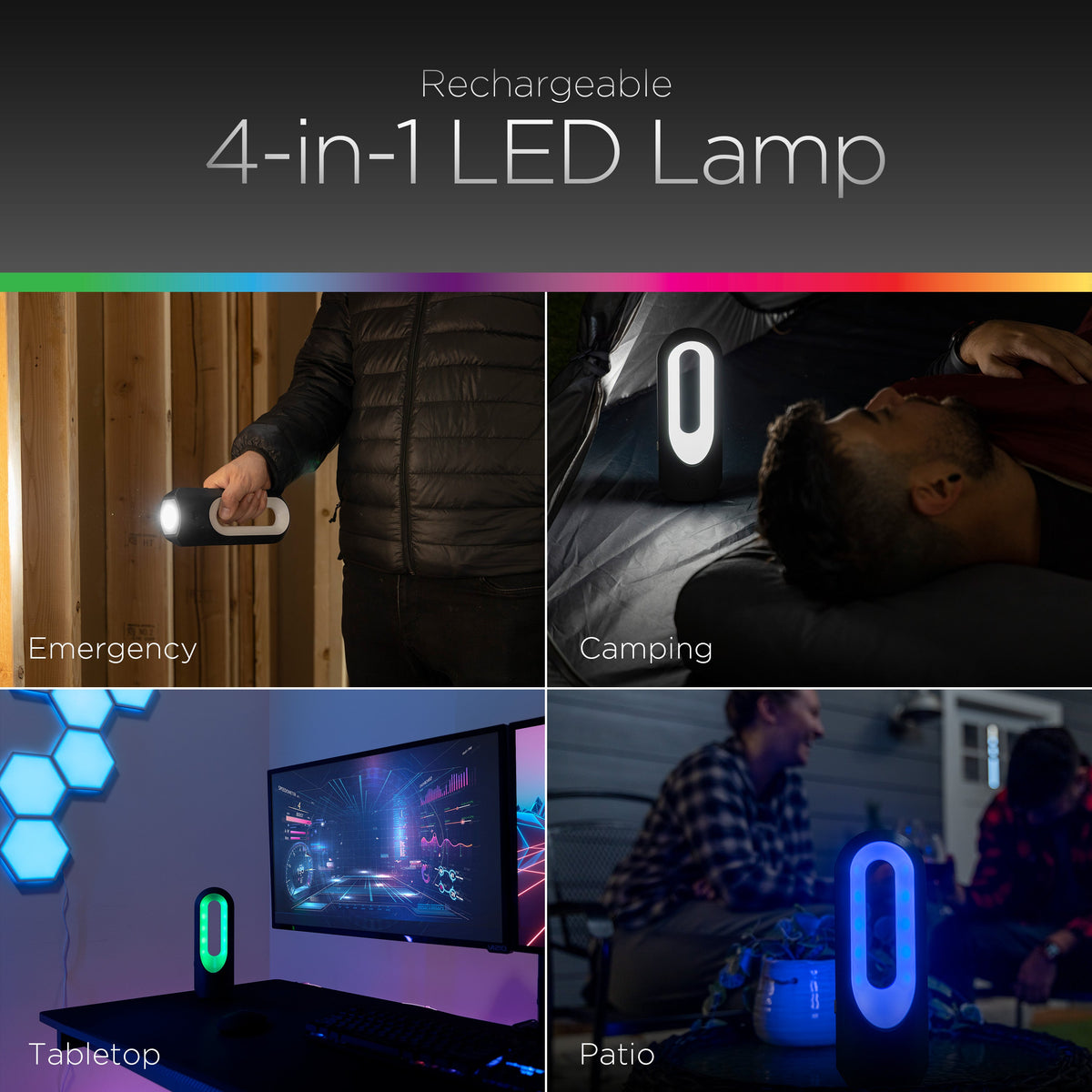 UltraPro Elite Rechargeable 4-in-1 LED Lamp