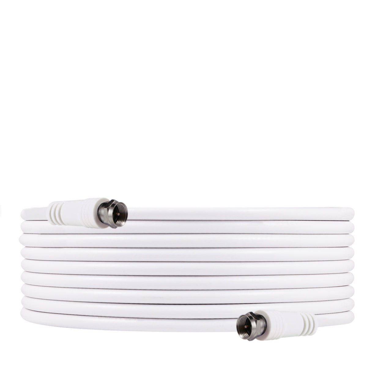 GE 25ft. RG6 Coaxial Cable, F-Type Connectors, White