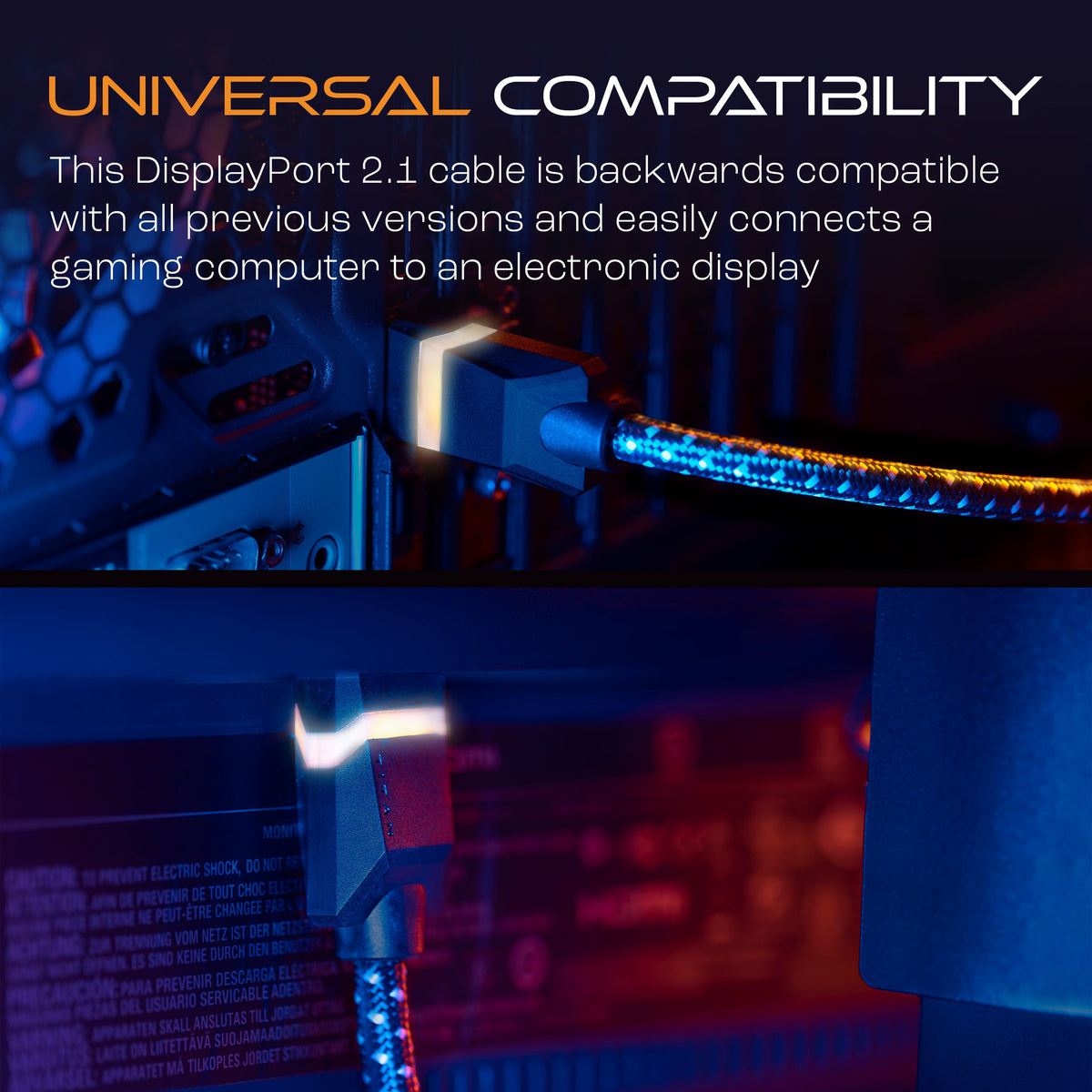 Titan 2.1 LED DisplayPort Cable, 6ft.