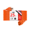 UltraPro 1-Outlet Grounded Extension Cord, Indoor/Outdoor, 16 Gauge, 25ft., Orange