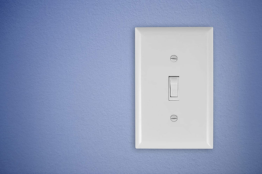 GE Grounding Toggle Switch, White, 5 Pack