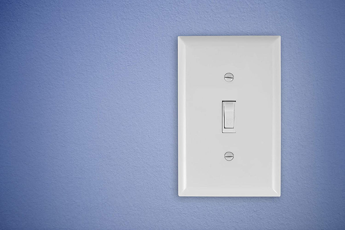 GE Grounding Toggle Switch, White, 5 Pack