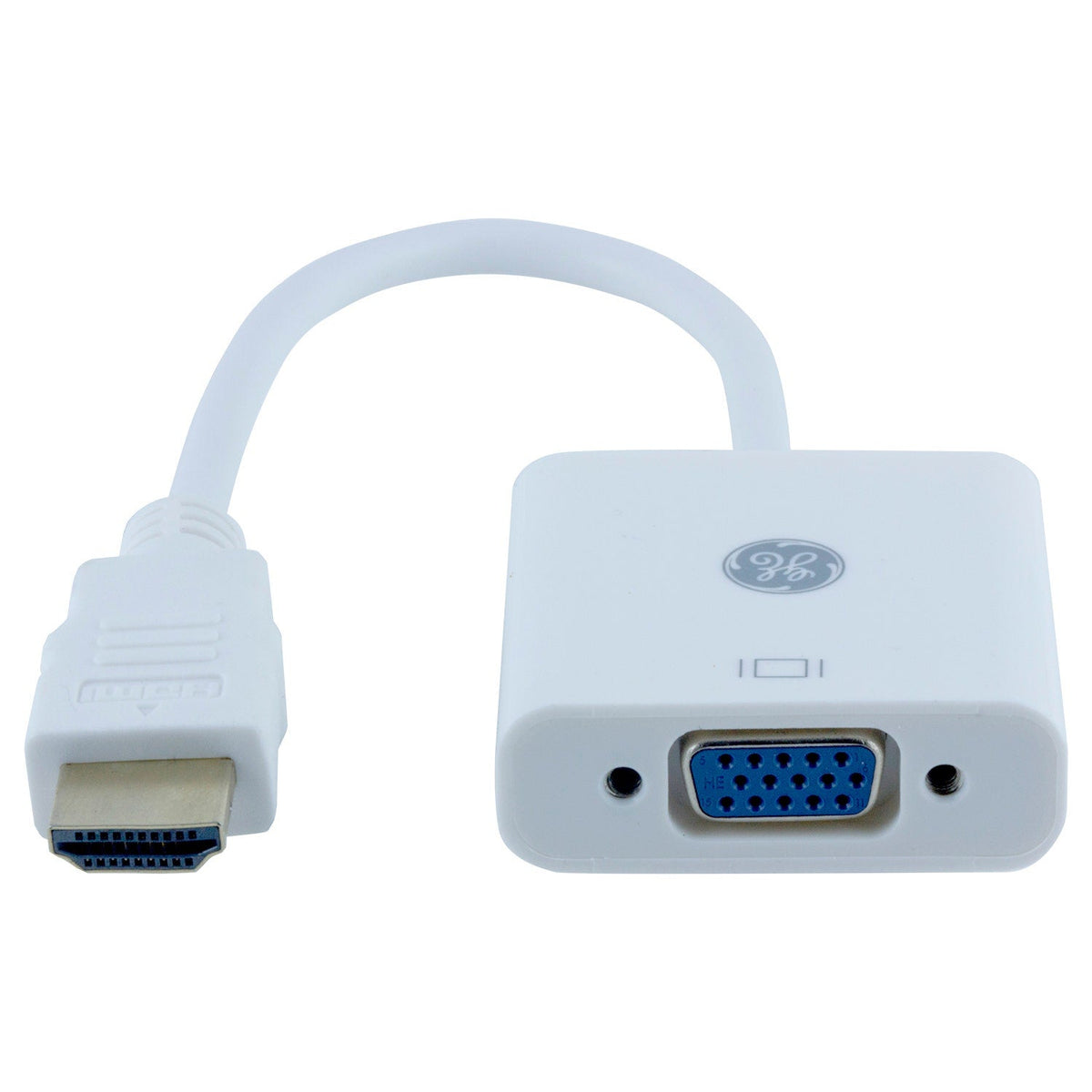 GE HDMI to VGA Adapter, White