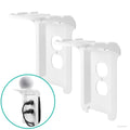 Cordinate Cord-Wrap Duplex Receptacle Wall Plate with Shelf, 2 Pack, White
