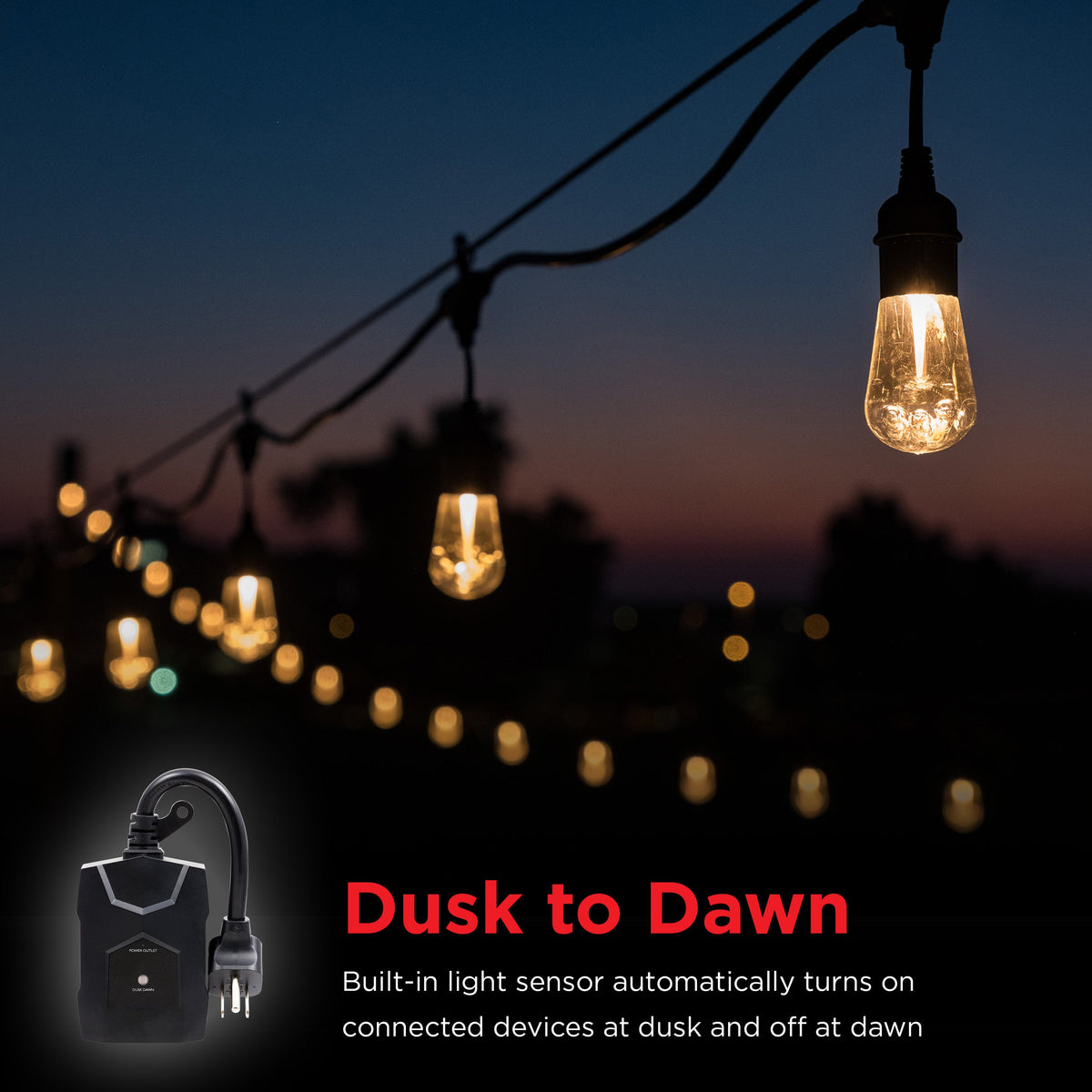 UltraPro Outdoor Light-Sensing Dusk-to-Dawn Timer