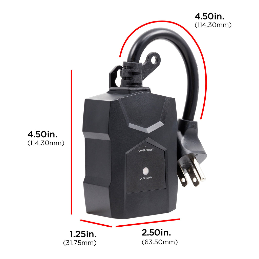UltraPro 1-Outlet Outdoor Dusk-to-Dawn Timer