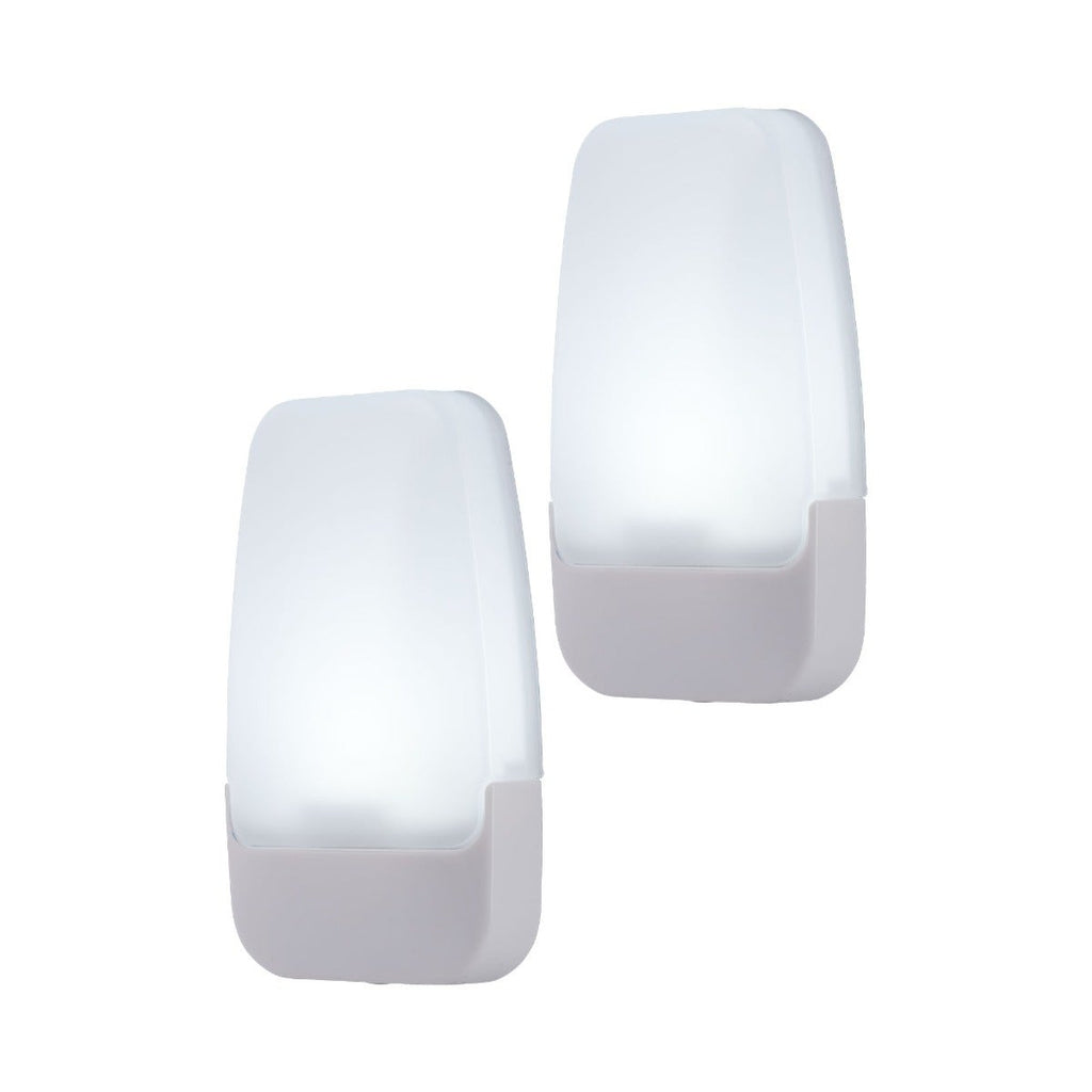 GE Light Sensing LED Night Light, 2 Pack, White