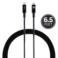 GE 6.5ft. USB-C Charging Cable, Black