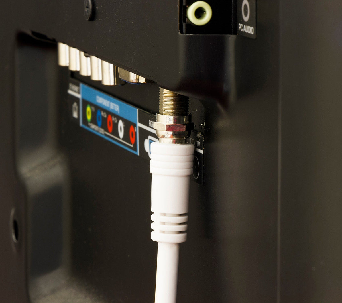 GE 15ft. RG6 Coaxial Cable with F-Type Connectors, White