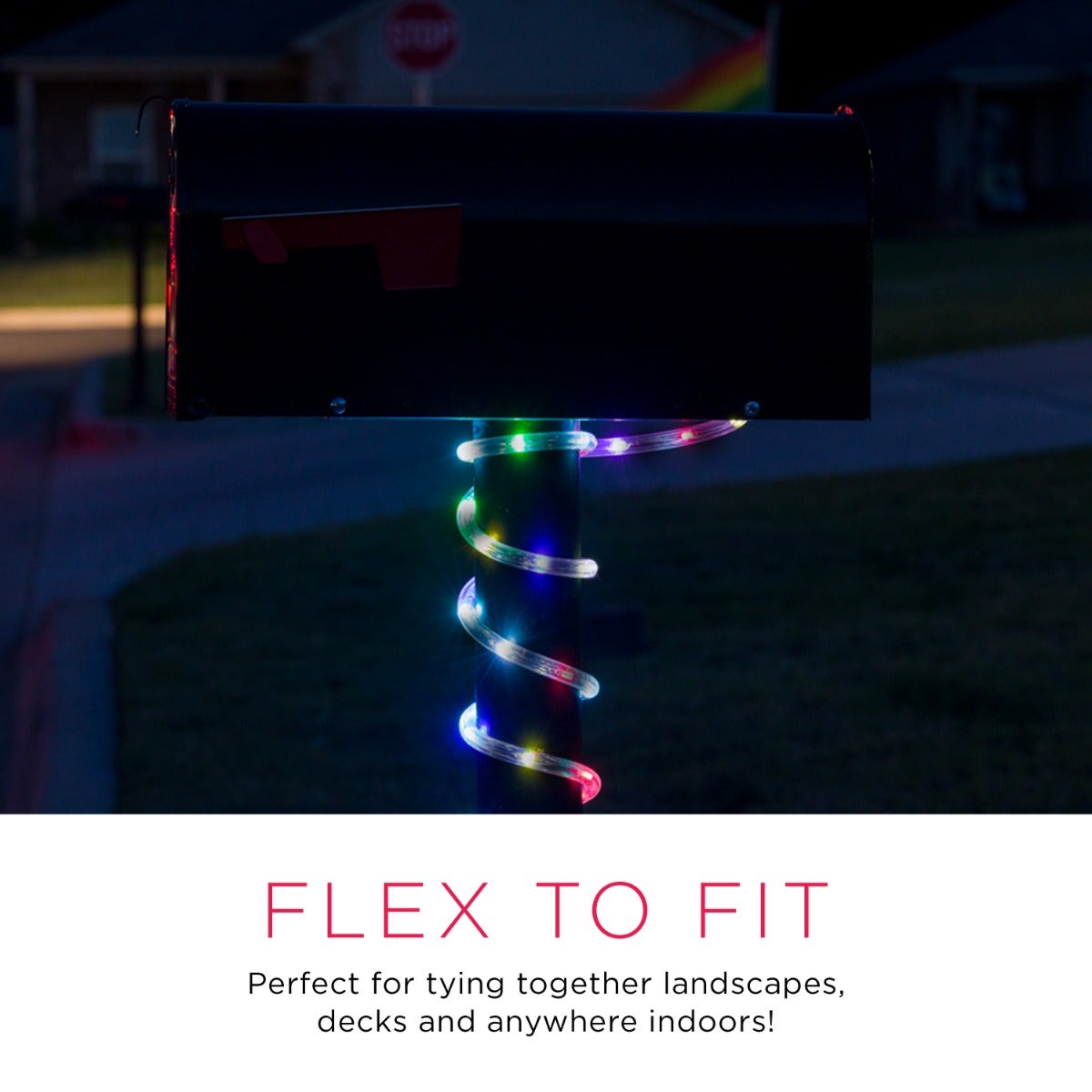 UltraPro Indoor/Outdoor LED Rope Light, 25ft., Color-Changing, Black