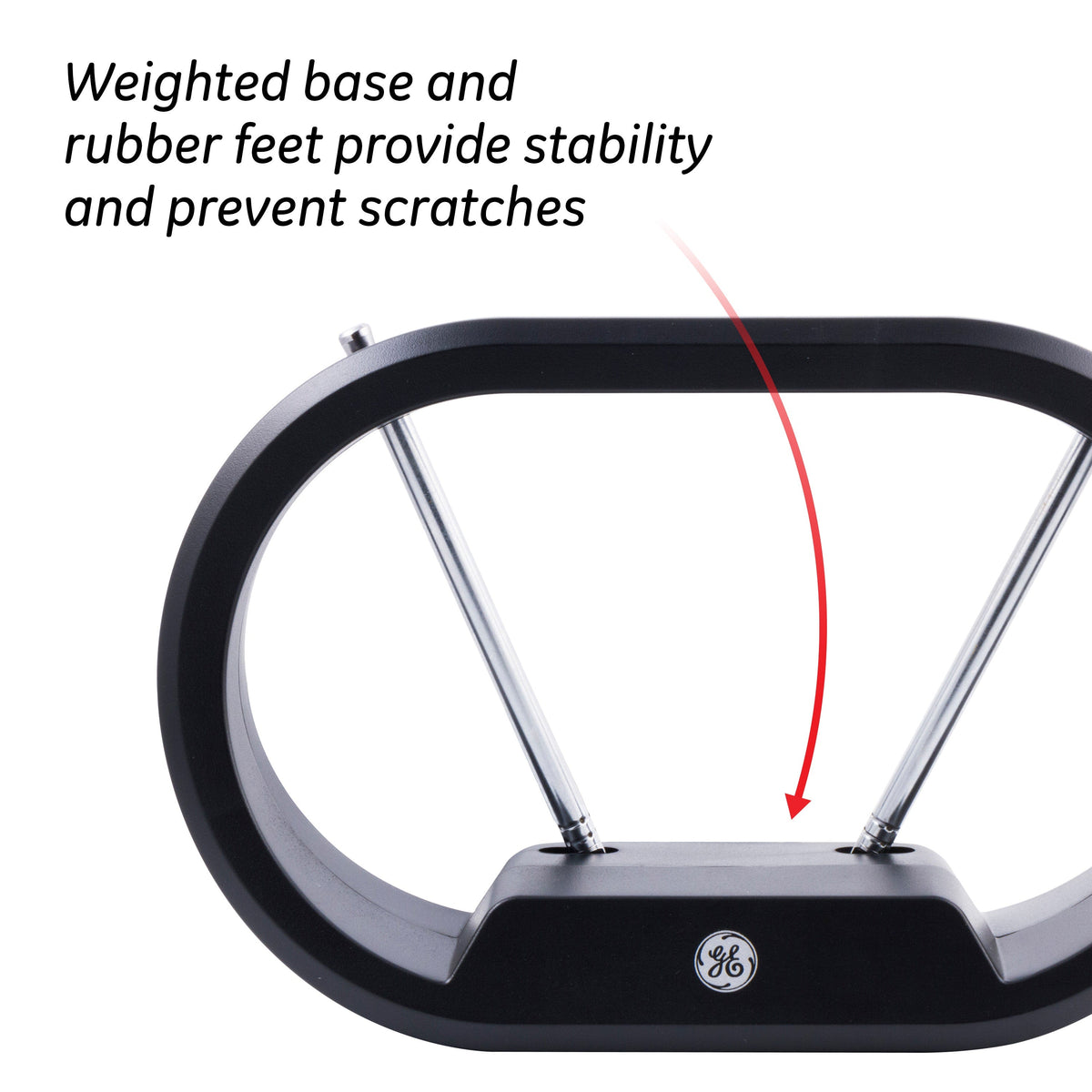 GE Modern Loop HD Antenna, Black