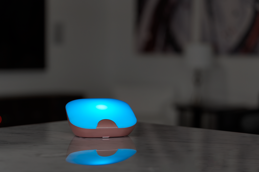 Enbrighten Tabletop Dimmable Color Changing LED SleepLite, Rose Gold
