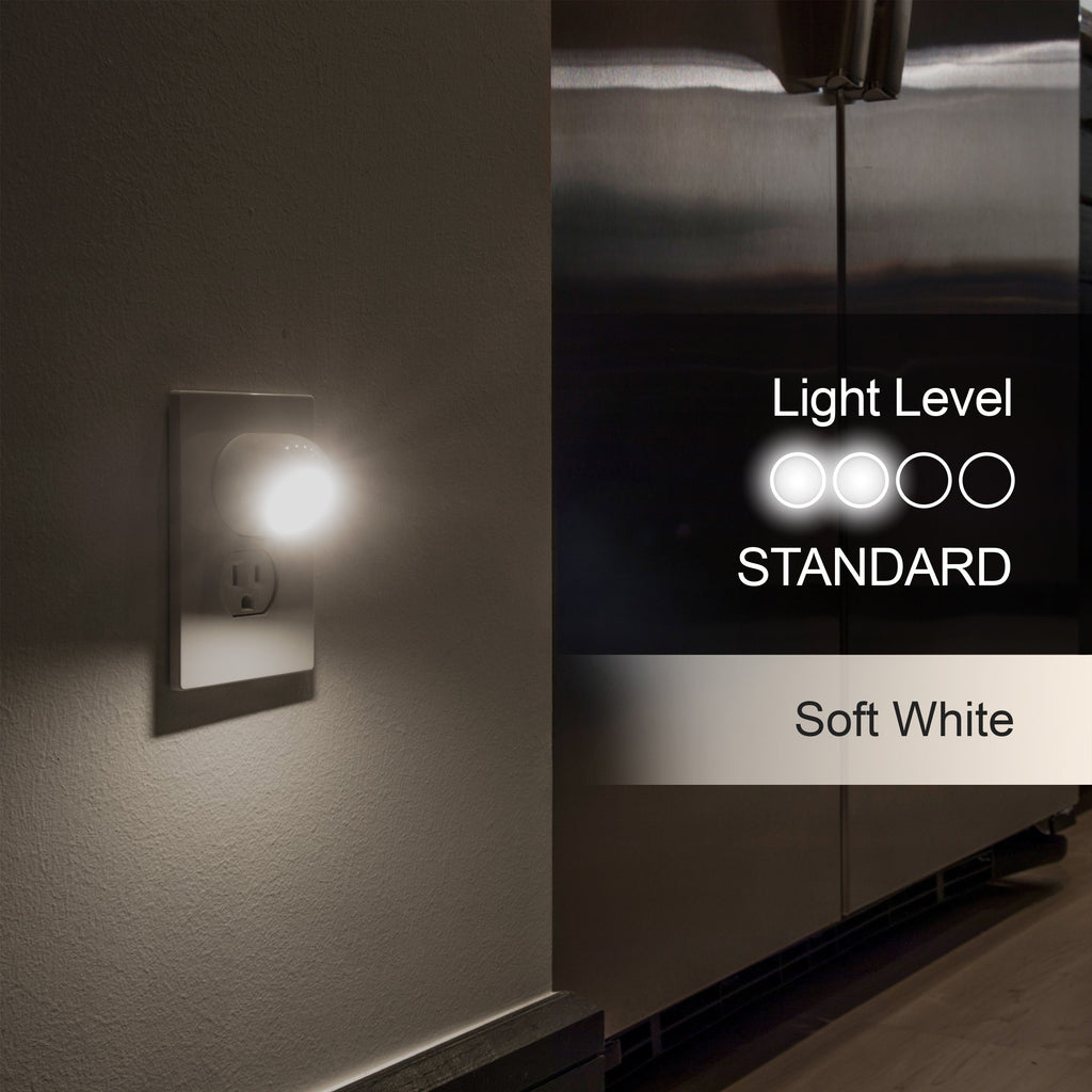 GE Light Sensing LED Night Light, 2 Pack, White