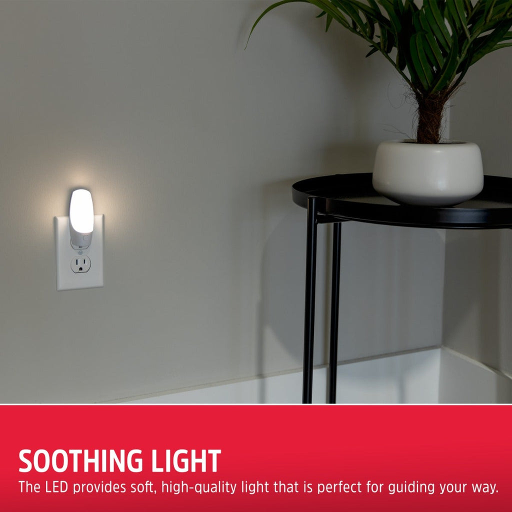 Energizer Plug-In Manual On/Off LED Night Light, White
