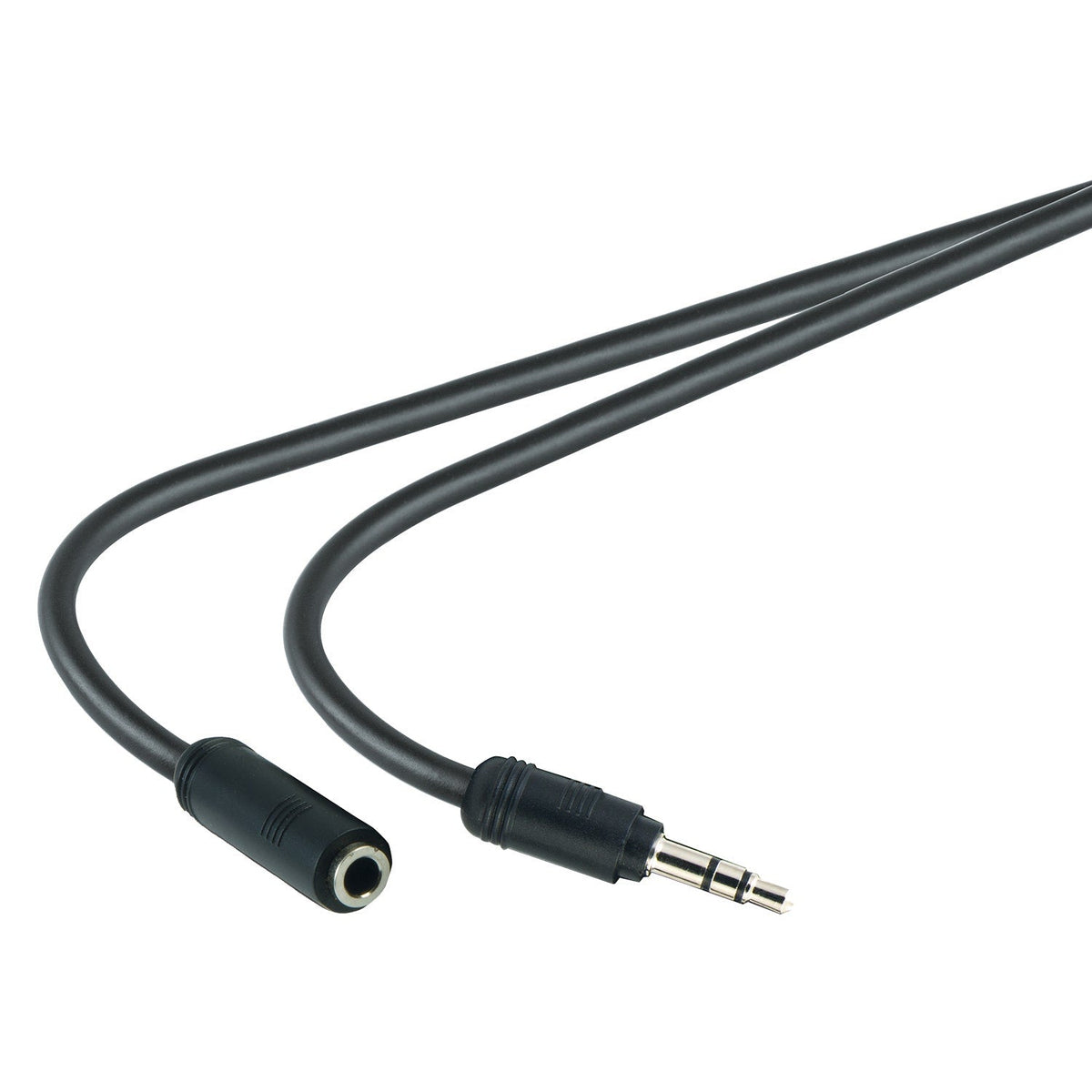 GE 6ft. 3.5mm Auxiliary Audio Extension Cable, Black