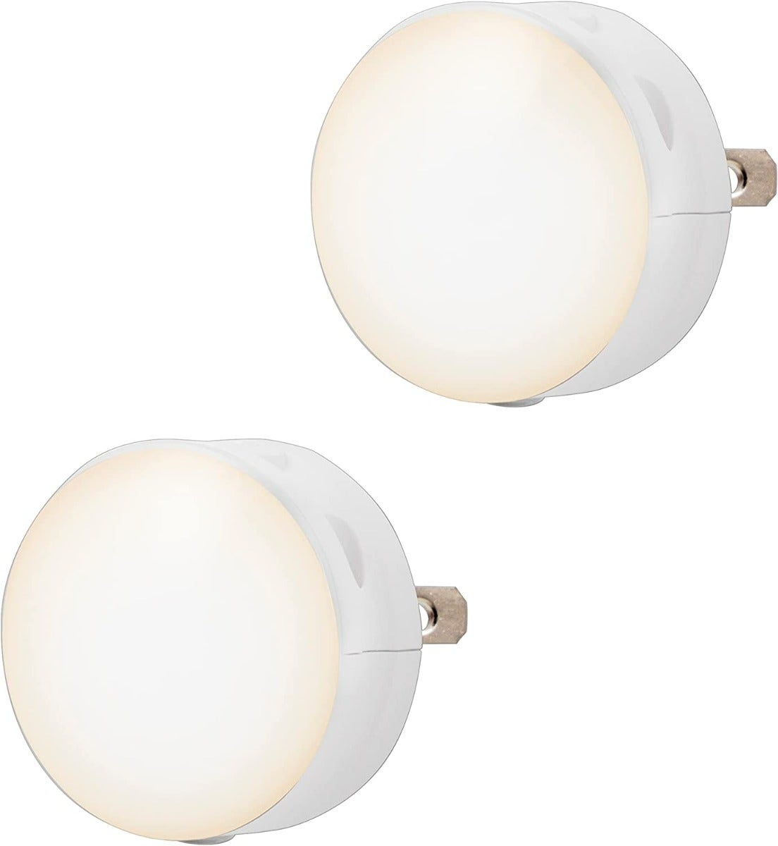 Lights By Night Color Changing GLO Dot Light Sensing LED Night Light, 2 Pack, White