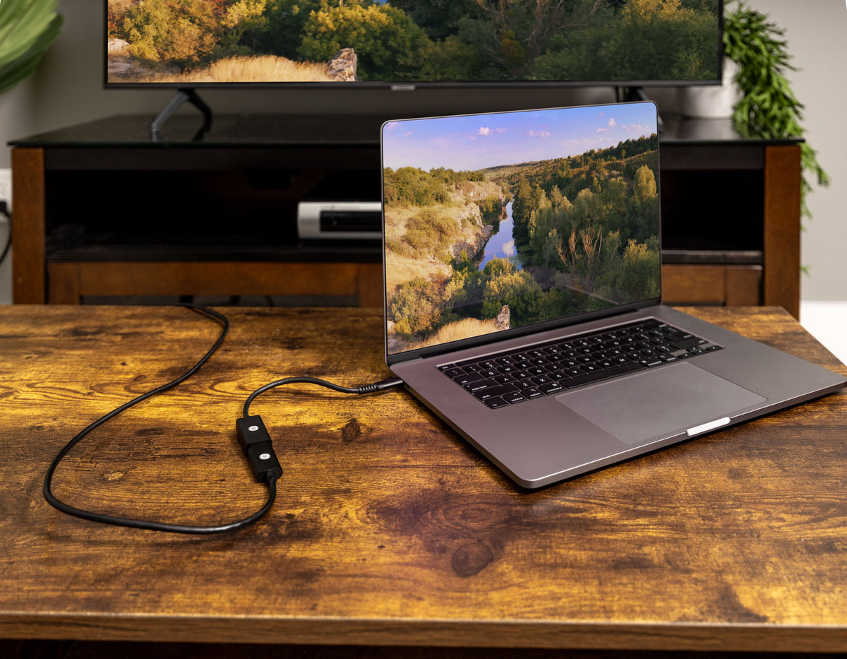 GE USB-C to 4K HDMI Multi-Monitor Adapter, Black
