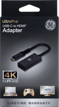 GE USB-C to 4K HDMI Multi-Monitor Adapter, Black