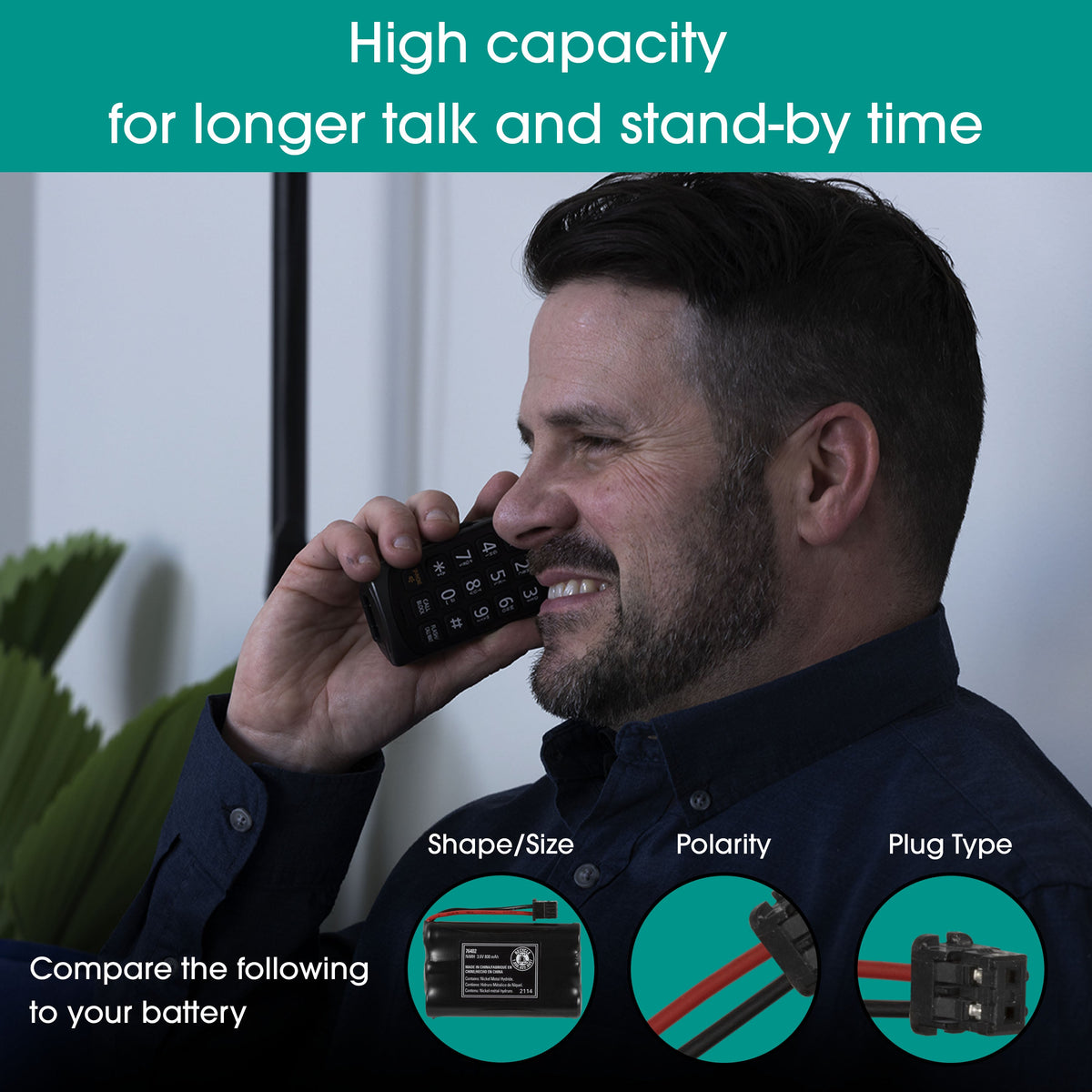 Power Gear Cordless Phone Battery