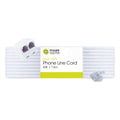 Power Gear 25ft. Dual-Jack Phone Line Cord, White