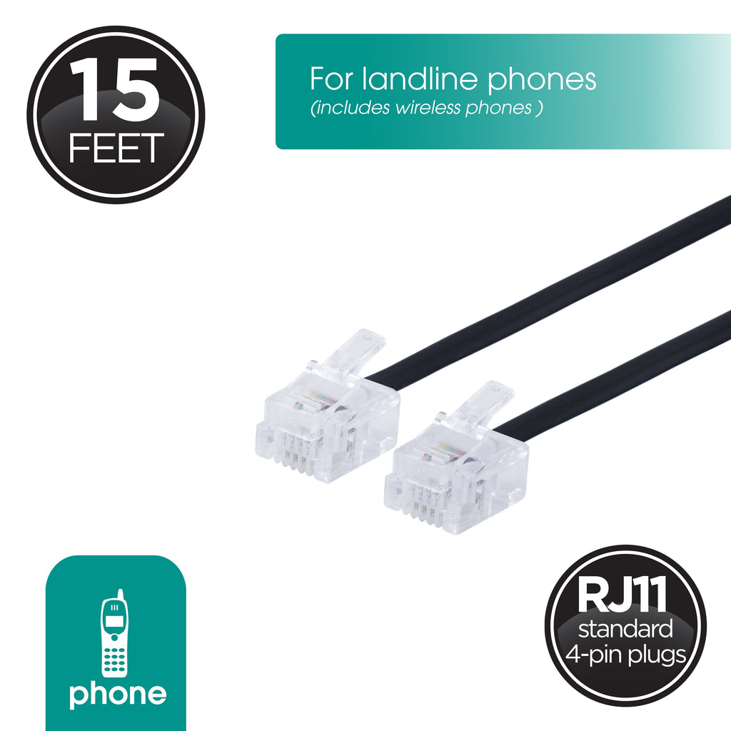 Power Gear 15ft. Line Cord, Black