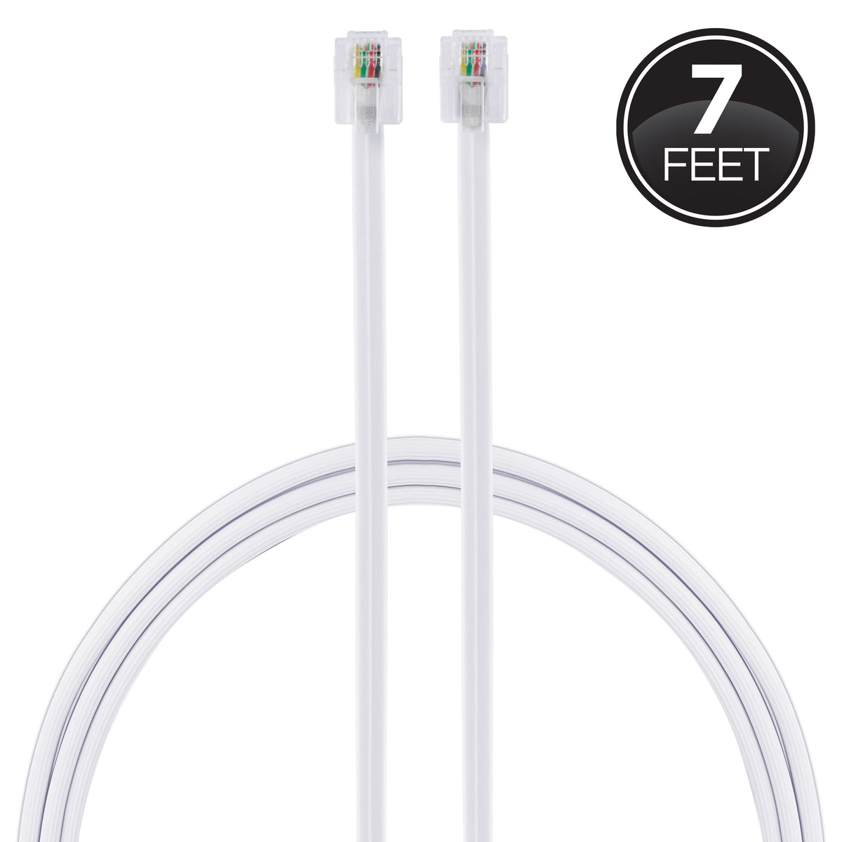 Power Gear 7ft. Line Cord, White, 10pk