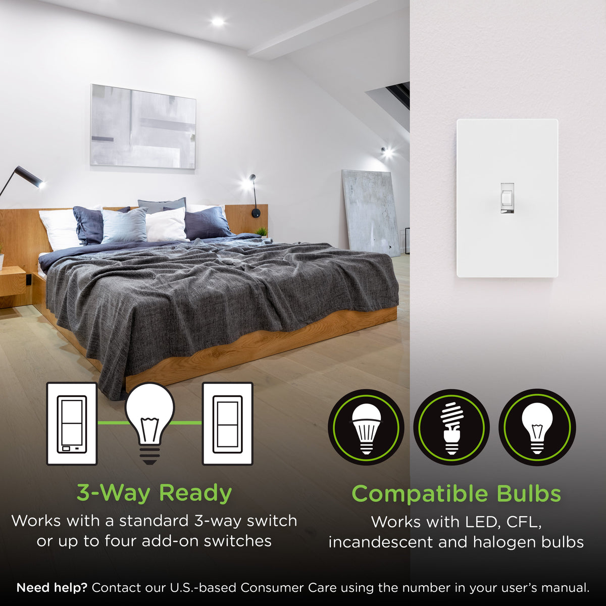 Enbrighten Z-Wave 800 Series In-Wall Smart Switch