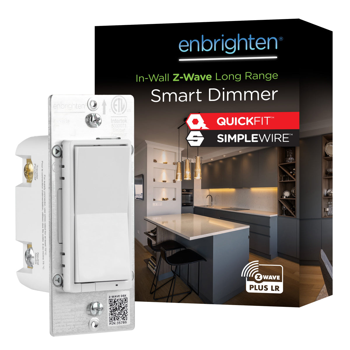 Enbrighten 800 Series Z-Wave Paddle Dimmer