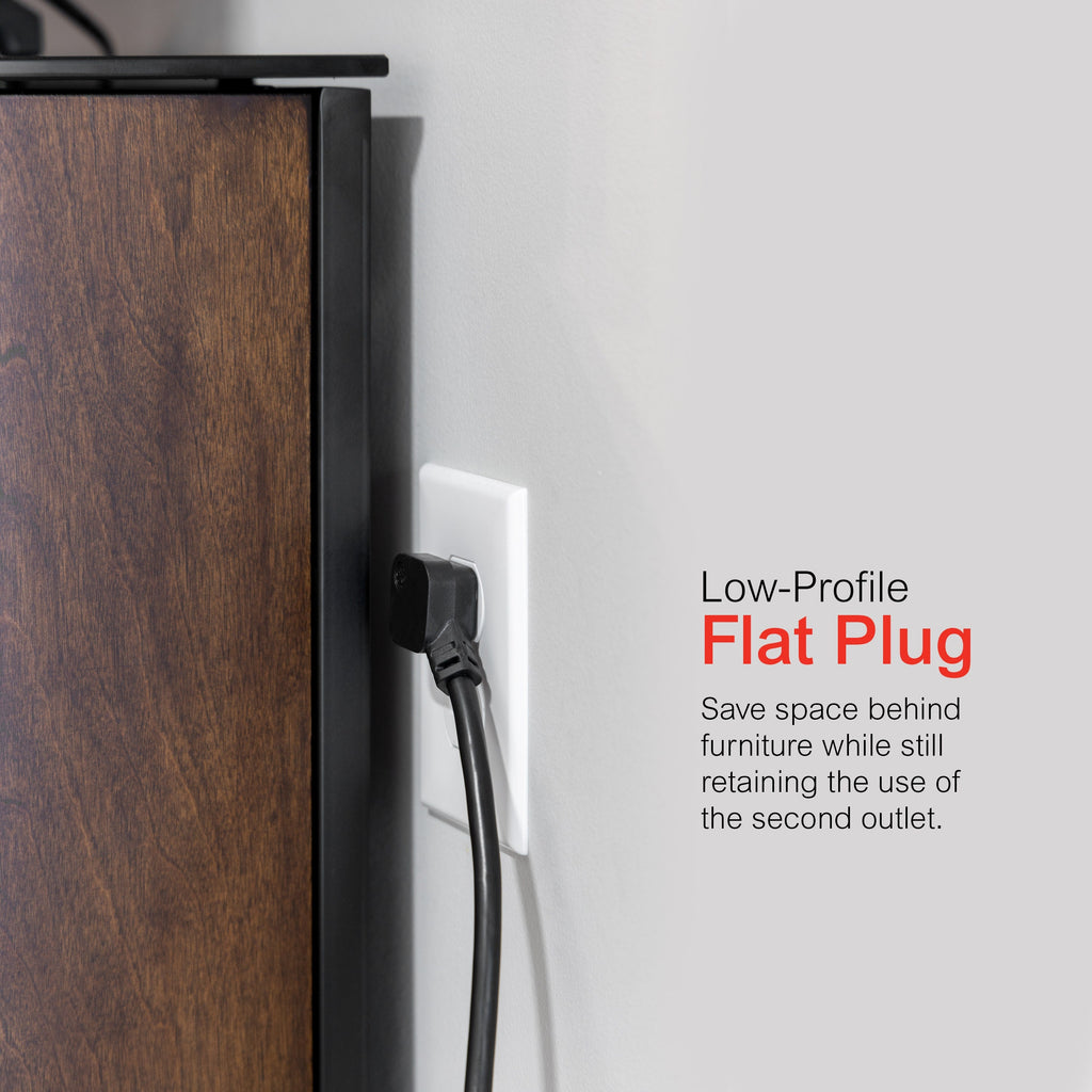 GE 6-Outlet 7ft. Power Strip, Black