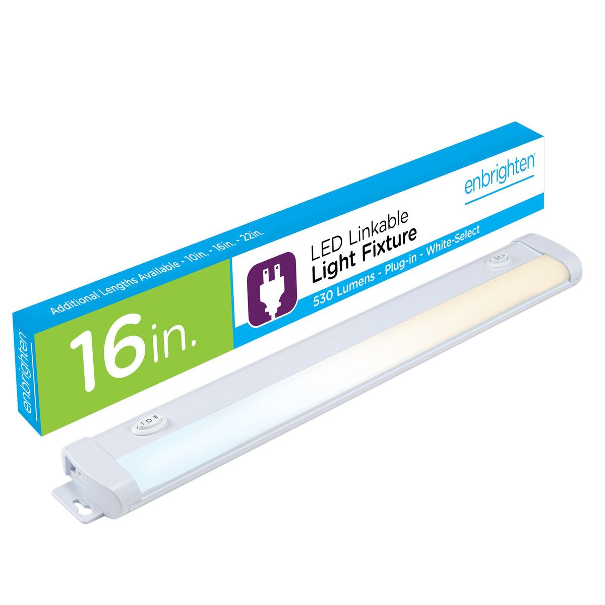 Enbrighten 16in. LED Light Fixture with White Select