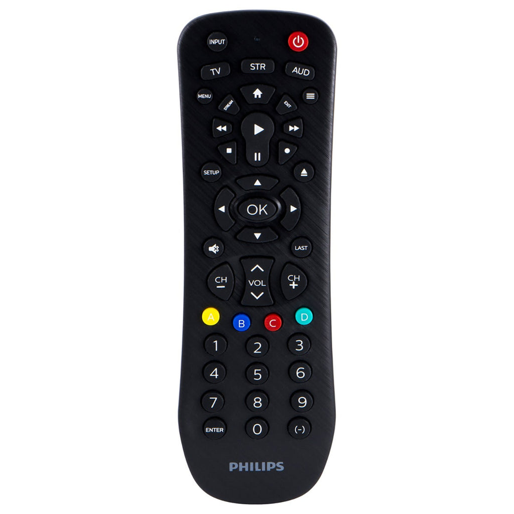Philips 3-Device Universal Remote, Brushed Black