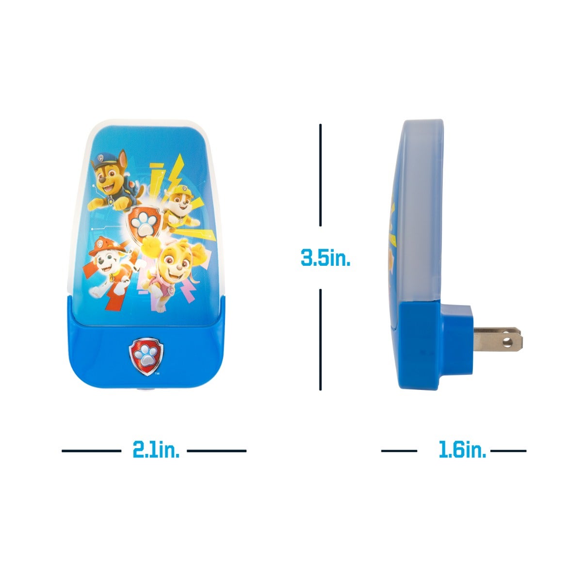 Nickelodeon Paw Patrol Light Sensing LED Night Light, Blue