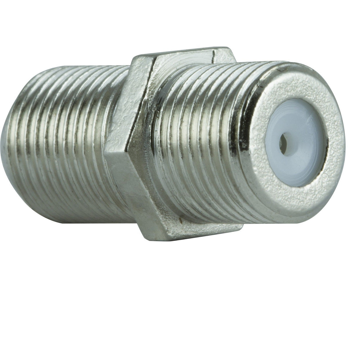 GE Coaxial Cable Extension Adapter, 4 Pack, Silver