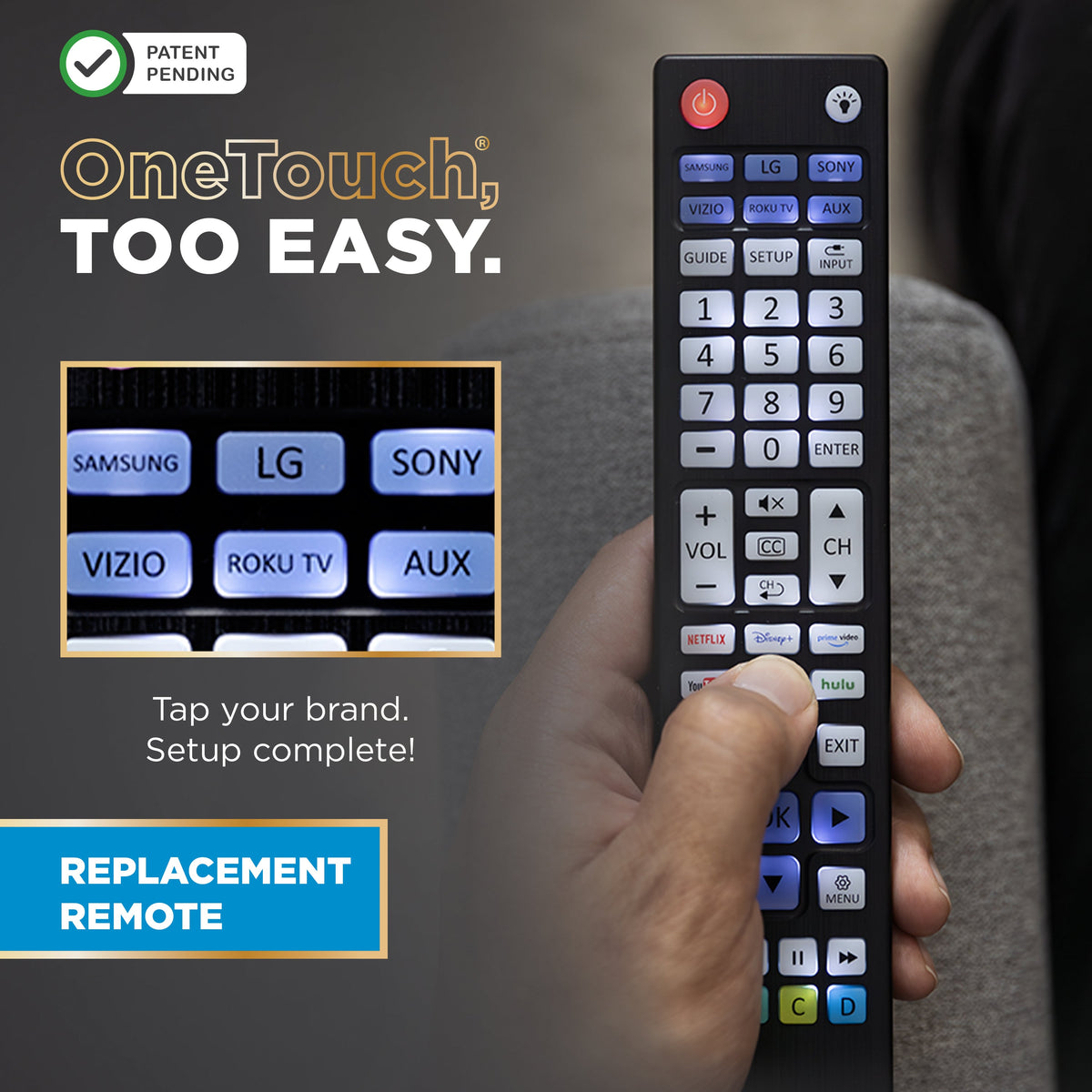 UltraPro One-Touch Replacement Remote, Backlit