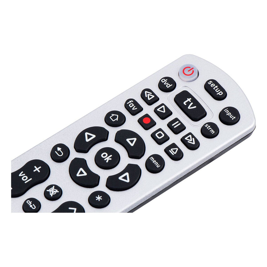 GE 3-Device Universal Remote, Silver
