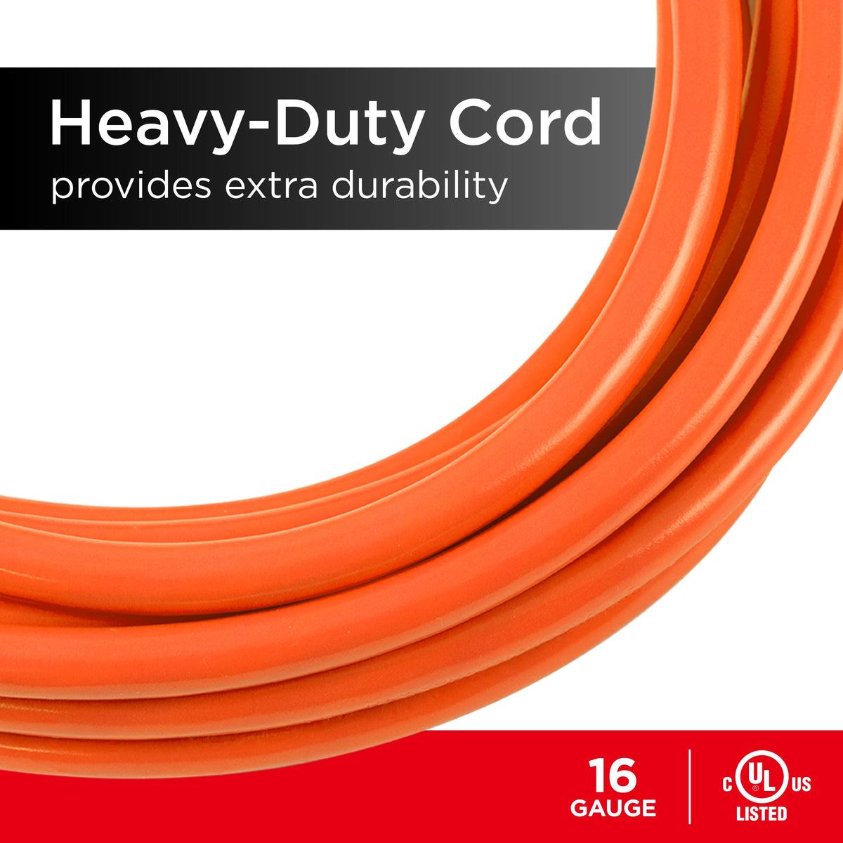 GE UltraPro 50ft. Outdoor Extension Cord, Orange